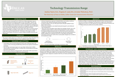 Technology Transmission Range