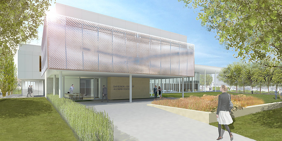 Rendering of the alumni center