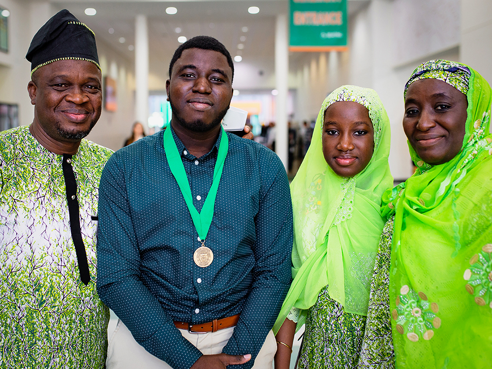 Photo of Ridwanallah Giwa and family