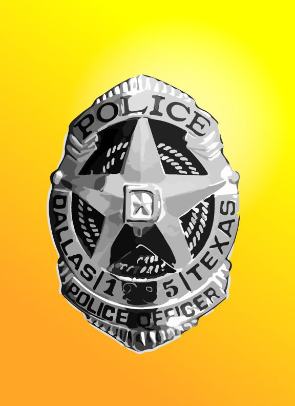 Dallas Police Officer Badge