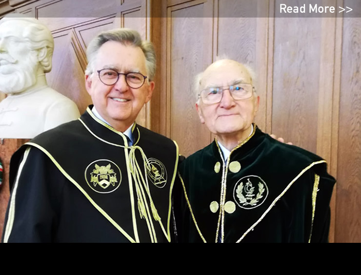 Dr. A. Dean Sherry, Cecil H. and Ida Green Distinguished Chair in Systems Biology, recently received an honorary doctoral degree from the University of Debrecen in Hungary.