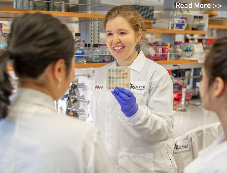 Assistant professor of biological sciences Dr. Nicole De Nisco was awarded a Welch Foundation grant to investigate how the microorganisms native to the urinary tract prevent infections.